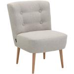 Cremefarbene Max Winzer Lounge Sessel lackiert aus Massivholz Breite 50-100cm, Höhe 50-100cm, Tiefe 50-100cm 
