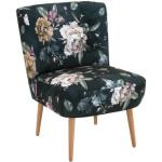 Anthrazitfarbene Max Winzer Lounge Sessel lackiert aus Massivholz Breite 50-100cm, Höhe 50-100cm, Tiefe 50-100cm 