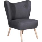 Anthrazitfarbene Max Winzer Lounge Sessel aus Textil Breite 50-100cm, Höhe 50-100cm, Tiefe 50-100cm 