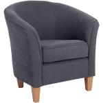 Anthrazitfarbene Max Winzer Lounge Sessel aus Textil Breite 50-100cm, Höhe 50-100cm, Tiefe 50-100cm 