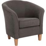 Graue Max Winzer Lounge Sessel aus Buche Breite 50-100cm, Höhe 50-100cm, Tiefe 50-100cm 