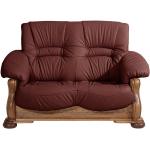 Rote Rustikale Max Winzer Zweisitzer-Sofas aus Leder Breite 100-150cm, Höhe 100-150cm, Tiefe 50-100cm 2 Personen 