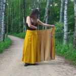Beige Elegante Maxi Maxiröcke aus Baumwolle für Damen Einheitsgröße für Festivals 
