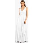 Weiße Ärmellose Apart Maxi V-Ausschnitt Sommerkleider für Damen Größe M für den für den Sommer 