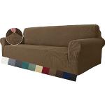 Braune Karo Moderne Sofahussen & Sofabezüge mit Hundemotiv aus Polyester 1-teilig 