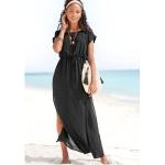Schwarze Kurzärmelige LASCANA Minikleider & kurze Kleider für Damen Größe XS 