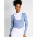 Maximilian Equestrian Turniershirt Damen Long Sleeve Sienna Light Blue/White M