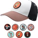 Anthrazitfarbene Maximo Bio Basecaps für Kinder & Baseball-Caps für Kinder mit Basketball-Motiv 