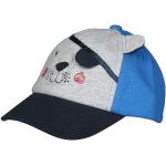 Reduzierte Blaue Melierte Maximo Basecaps für Kinder & Baseball-Caps für Kinder mit Hundemotiv mit Klettverschluss aus Baumwolle für Jungen für den für den Sommer 