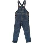Maxomorra Nachhaltige Jeans-Latzhosen für Kinder mit Knopf aus Denim für Jungen Größe 110 