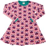 Rosa Langärmelige Maxomorra Bio Nachhaltige Kinderkleider A-Linie aus Baumwolle für Mädchen Größe 110 