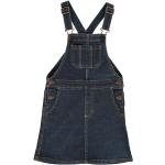 Reduzierte Blaue Kurzärmelige Maxomorra Kinderjeanskleider mit Knopf aus Baumwolle für Mädchen Größe 146 