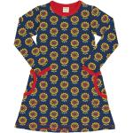 Bunte Langärmelige Maxomorra Kinderkleider A-Linie aus Baumwolle für Mädchen Größe 98 