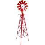 Rote Stilista Windmühlen aus Metall 