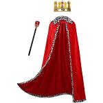 Rote König-Kostüme aus Samt für Kinder 