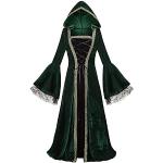 Grüne Cosplay-Kostüme aus Samt für Damen Größe M 