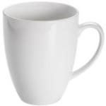 MaxwellundWilliams Kaffeebecher White Basics P058, Porzellan, Coupe, 374ml, weiß, 4 Stück