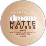 Nudefarbenes Maybelline Jade Dream Matte Mousse Teint & Gesichts-Make-up 18 ml 