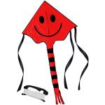 Rote Emoji Smiley Drachen & Flugdrachen 