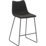 Schwarze Rauten Moderne Mayer Sitzhocker aus Kunstleder mit Rückenlehne Breite 0-50cm, Höhe 0-50cm, Tiefe 0-50cm 