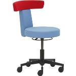 Hellblaue Moderne Mayer Ergonomische Bürostühle & orthopädische Bürostühle  aus Stoff mit Rollen Breite über 500cm, Höhe über 500cm, Tiefe über 500cm 