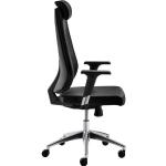 Schwarze Mayer Sitzmöbel Mybestmind Bürodrehstühle aus Leder gepolstert Breite 50-100cm, Höhe 100-150cm, Tiefe 50-100cm 