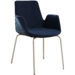 Mayer Sitzmöbel Drehstuhl Sessel myHELIOS, Samtvelours, drehbar blau Esszimmerstühle Stühle Sitzbänke