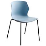 Blaue Mayer Sitzmöbel Armlehnstühle aus Kunststoff stapelbar 2-teilig 