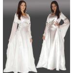 Weiße Burgfräulein-Kostüme aus Polyester 