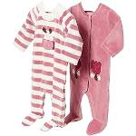 Mayoral Baby-Pyjama für Mädchen, Erstausgang, Baby-Pyjama für den Winter, Samt, Pyjama mit Füßen, 2er-Pack, für Baby von 0 Monaten bis 18 Monaten, Baumwolle, Lollipop, 65 cm