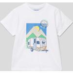 Weiße Mayoral Kinder T-Shirts aus Baumwolle für Jungen Größe 104 