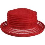 Rote Maritime Mayser Strohhüte aus Stroh 58 für Damen Größe 3 XL für den für den Frühling 