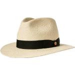Hellbeige Geflochtene Mayser Panamahüte aus Stroh 55 für Herren Größe XXL für den für den Frühling 