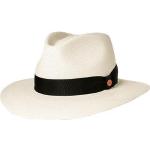 Hellbeige Geflochtene Mayser Panamahüte aus Stroh 57 für Herren Größe XXL für den für den Frühling 