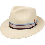 Gestreifte Mayser Panamahüte aus Stroh 57 für Damen Größe M für den für den Sommer 