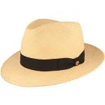 Weiße Mayser Panamahüte aus Stroh 58 für Herren Größe XL für den für den Sommer 