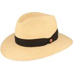 Schwarze Mayser Panamahüte aus Stroh 59 für Herren Größe XL für den für den Sommer 
