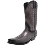 Graue Mayura Spitze Cowboy-Boots & Cowboystiefeletten ohne Verschluss in Normalweite aus Leder für Herren Größe 46 mit Absatzhöhe 3cm bis 5cm 