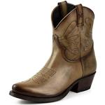 Mayura Boots Damen-Westernstiefel Vintage - Damenstiefel weiß braun Taube - Westernmode - Quality Western Fashion (Taupe, 41 EU, 41)