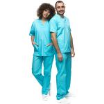 Hellblaue Arzt-Kostüme für Herren Größe M 