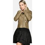 Taupefarbene Lederjacken für Damen - Trends 2024 - günstig online kaufen