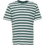 Reduzierte Graue Gestreifte Langärmelige Mazine Drake T-Shirts aus Baumwolle für Herren Größe XXL 