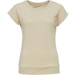 Reduzierte Beige Langärmelige Mazine T-Shirts für Damen Größe S 