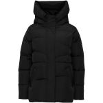 Reduzierte Schwarze Winddichte Mazine Winterjacken aus Polyester mit Kapuze für Damen Größe L für den für den Winter 