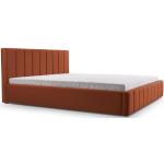 Dunkelorange Polsterbetten mit Bettkasten aus Holz mit Stauraum 180x200 