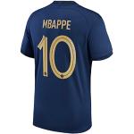 Mbappe #10 Frankreich Heimtrikot 2022/23, Dunkelblau, Klein