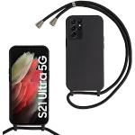 Reduzierte Geflochtene Samsung Galaxy S21 5G Hüllen Art: Handyketten mit Bildern mit Knopf aus Silikon 