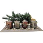 Reduzierte Bunte 40 cm Weihnachts-Teelichthalter aus Holz 