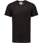 Schwarze MC2 SAINT BARTH T-Shirts aus Leinen für Herren Größe M 