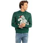 Reduzierte Grüne Elegante MC2 SAINT BARTH Kaschmir-Pullover aus Wolle für Herren Übergrößen Weihnachten 